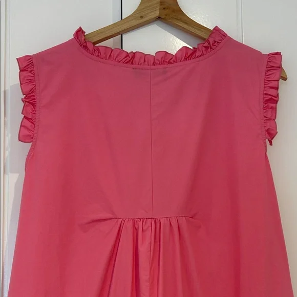 Pink Sleeveless Ruffle Dress - Picture 8 of 11